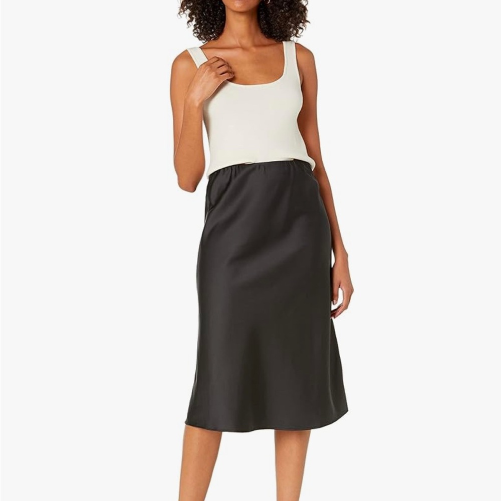 NWT The Drop Women's Maya Silky Slip Skirt